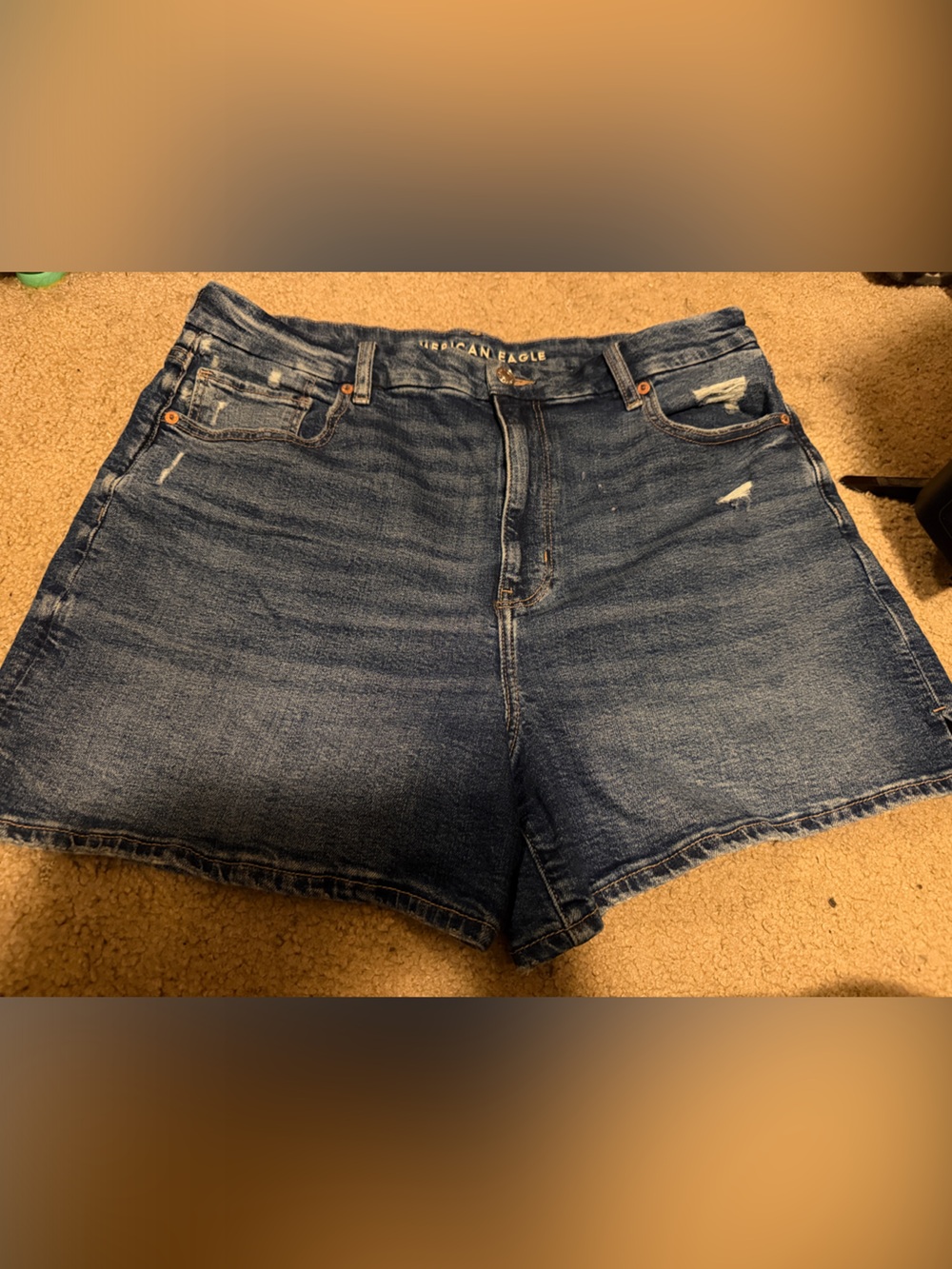 American Eagle Outfitters Dark Blue Denim Jean Shorts